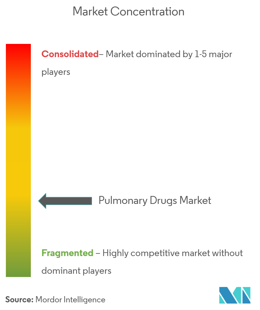 Pulmonary Drugs Market Concentration